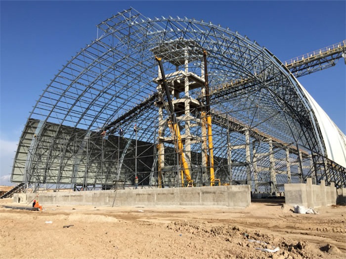 邹城煤机油桶翘工程网架